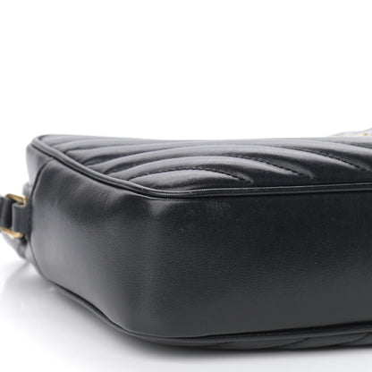 Saint Laurent Calfskin Matelasse Monogram Lou Camera Bag Black 8 of 9