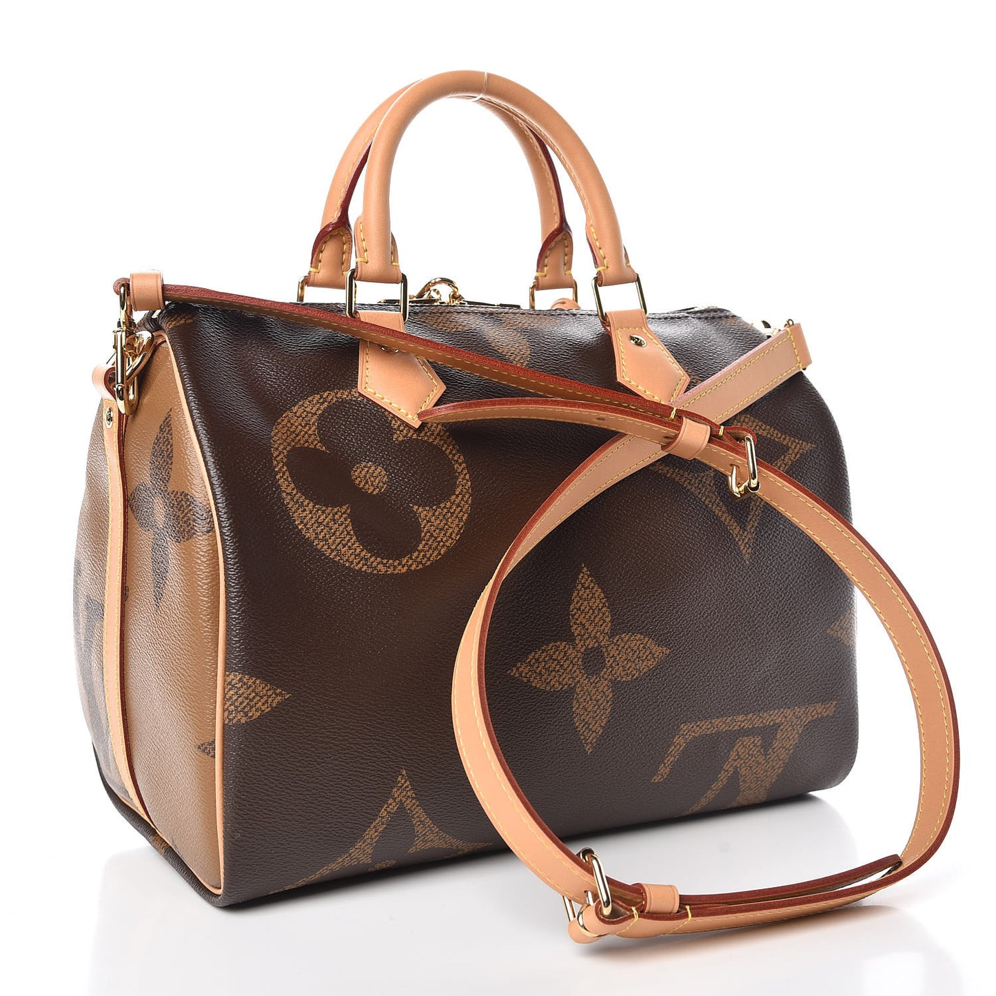 Reverse Monogram Giant Speedy Bandouliere 30