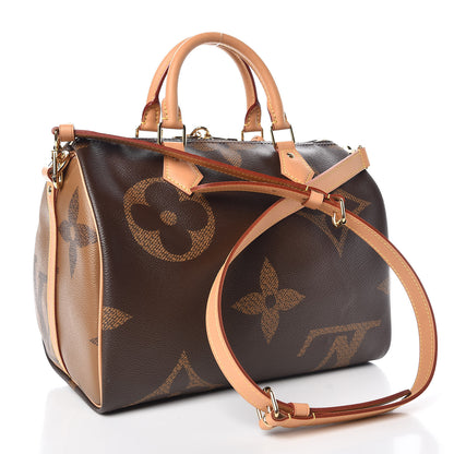 Louis Vuitton Reverse Monogram Giant Speedy Bandouliere 30 3 of 9