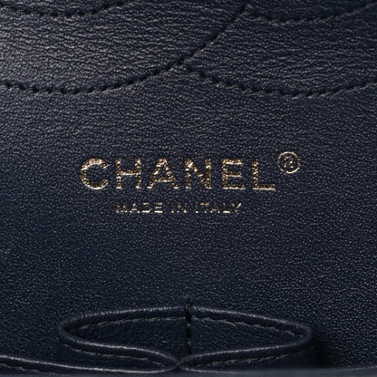 Chanel Caviar Quilted Jumbo Double Flap Navy Blue 5 of 10