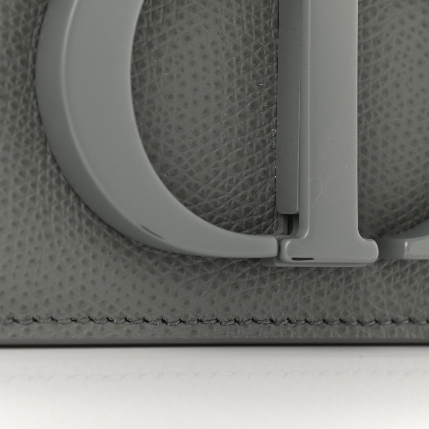 Christian Dior Ultra Matte Grained Calfskin 30 Montaigne Flap Bag Grey 9 of 12