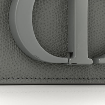 Christian Dior Ultra Matte Grained Calfskin 30 Montaigne Flap Bag Grey 9 of 12