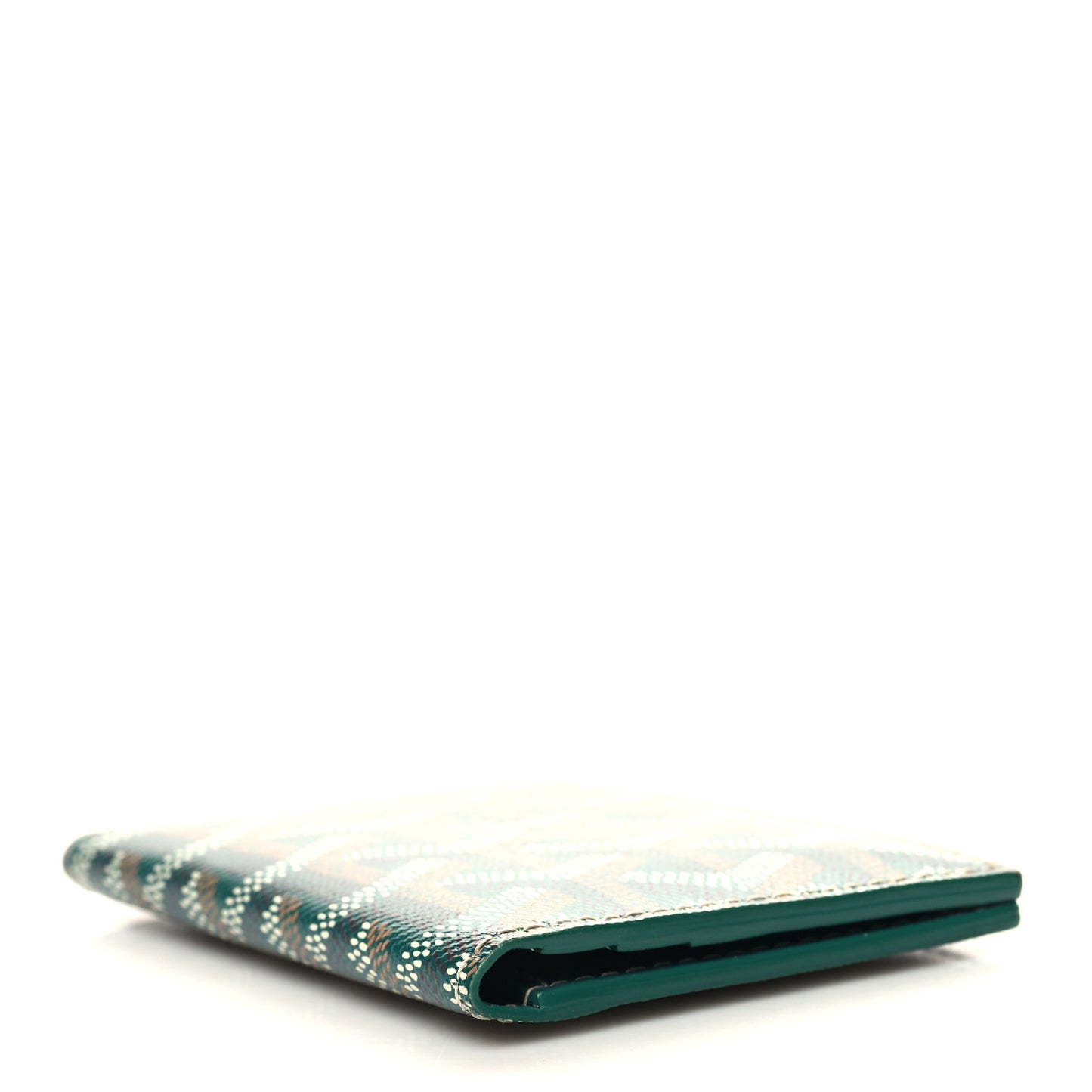 Goyardine Saint Marc Folding Card Case Green