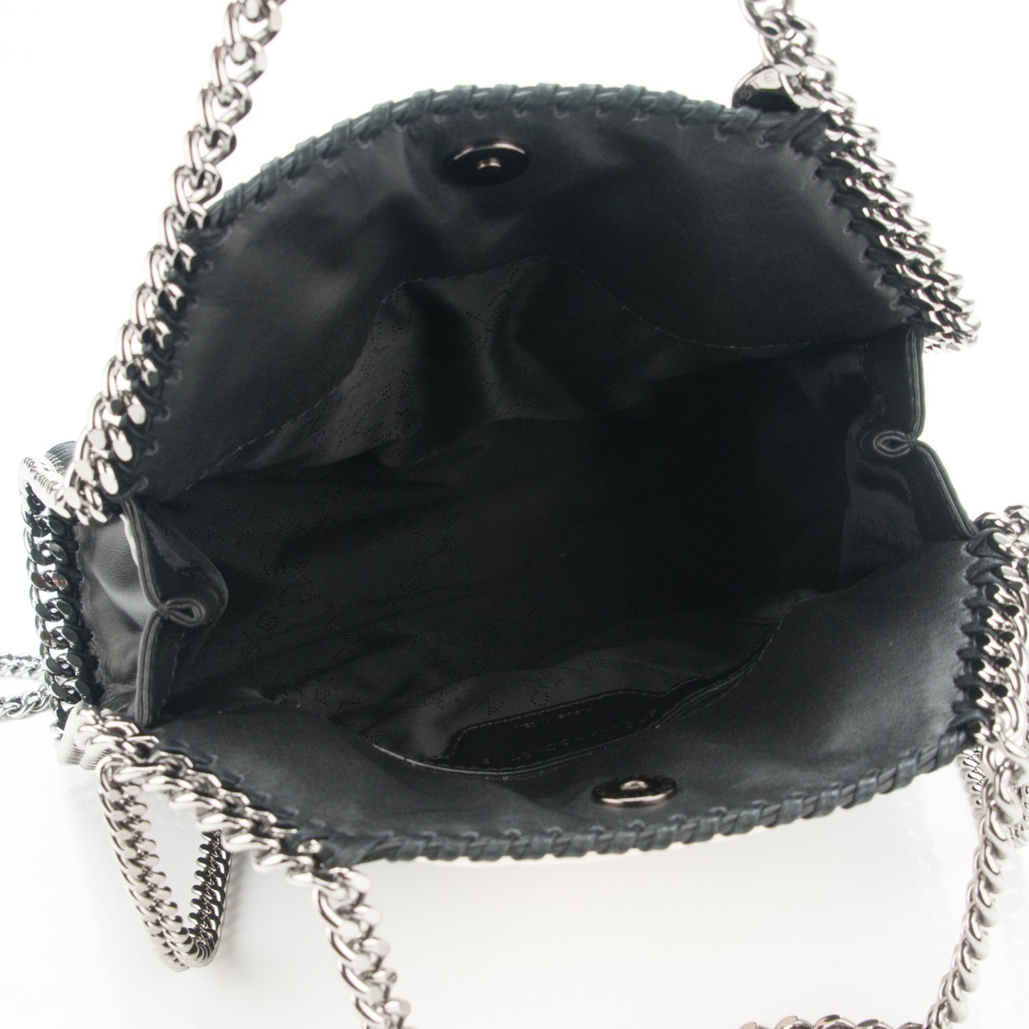 Alter Nappa Quilted Mini Falabella Tote Black Ivory