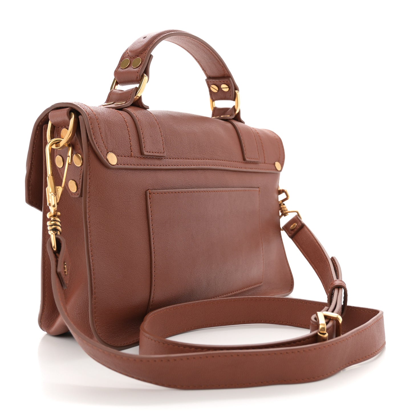 Lambskin Tiny PS1 Satchel Saddle