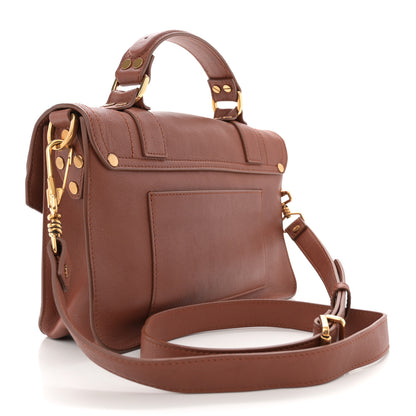 Proenza Schouler Lambskin Tiny PS1 Satchel Saddle 3 of 11