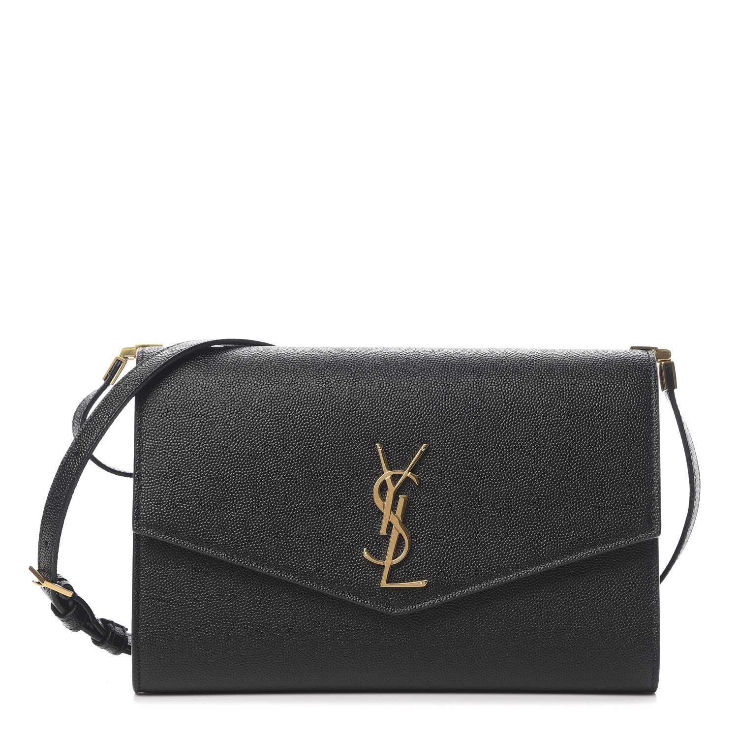 Saint Laurent Grain De Poudre Mini Uptown Crossbody Bag Black 1 of 12