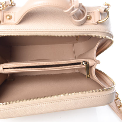 Chanel Caviar Quilted Medium CC Filigree Vanity Case Beige 5 of 11