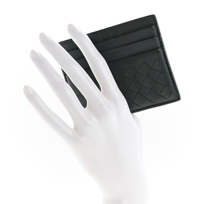 Bottega Veneta Nappa Intrecciato Card Holder Ardoise 2 of 12