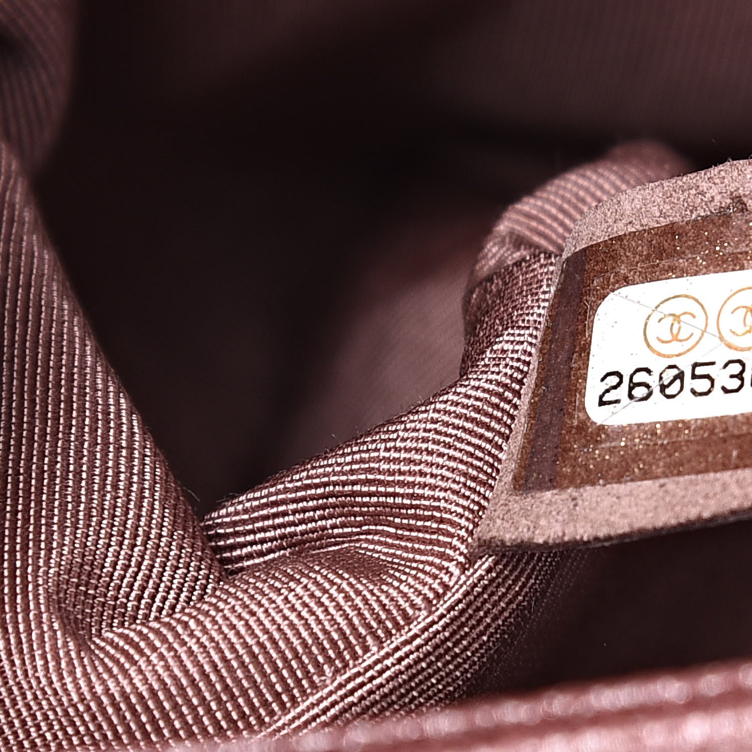 Chanel Metallic Caviar Chevron Quilted Medium Boy Flap Dark Pink 7 of 11