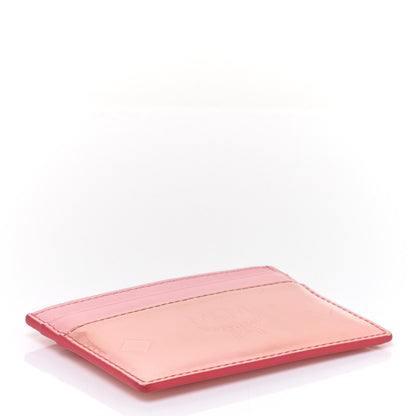 MCM Patent Monogram Card Case Pink 4 of 7