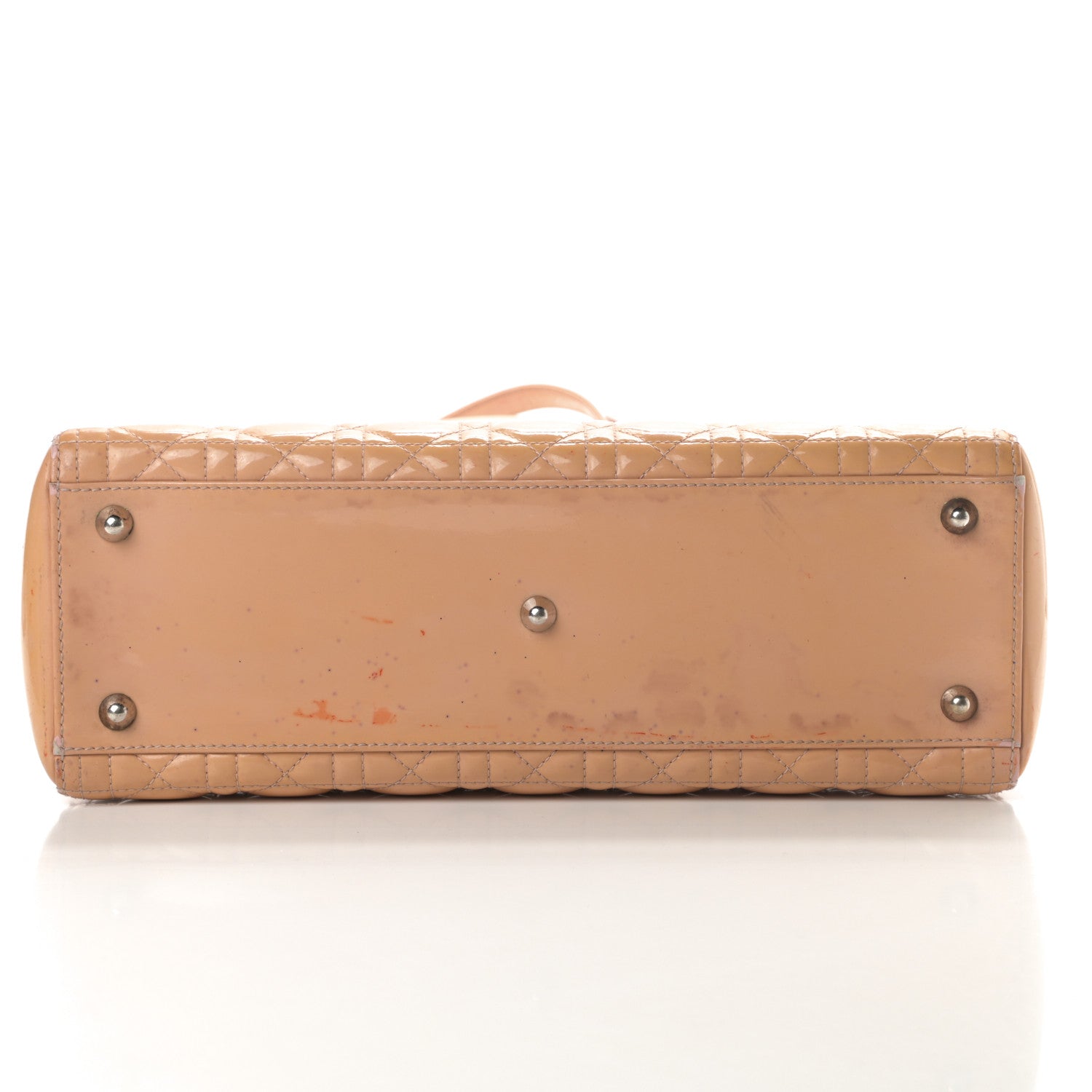 Christian Dior Patent Cannage Large Lady Dior Beige 13 of 19