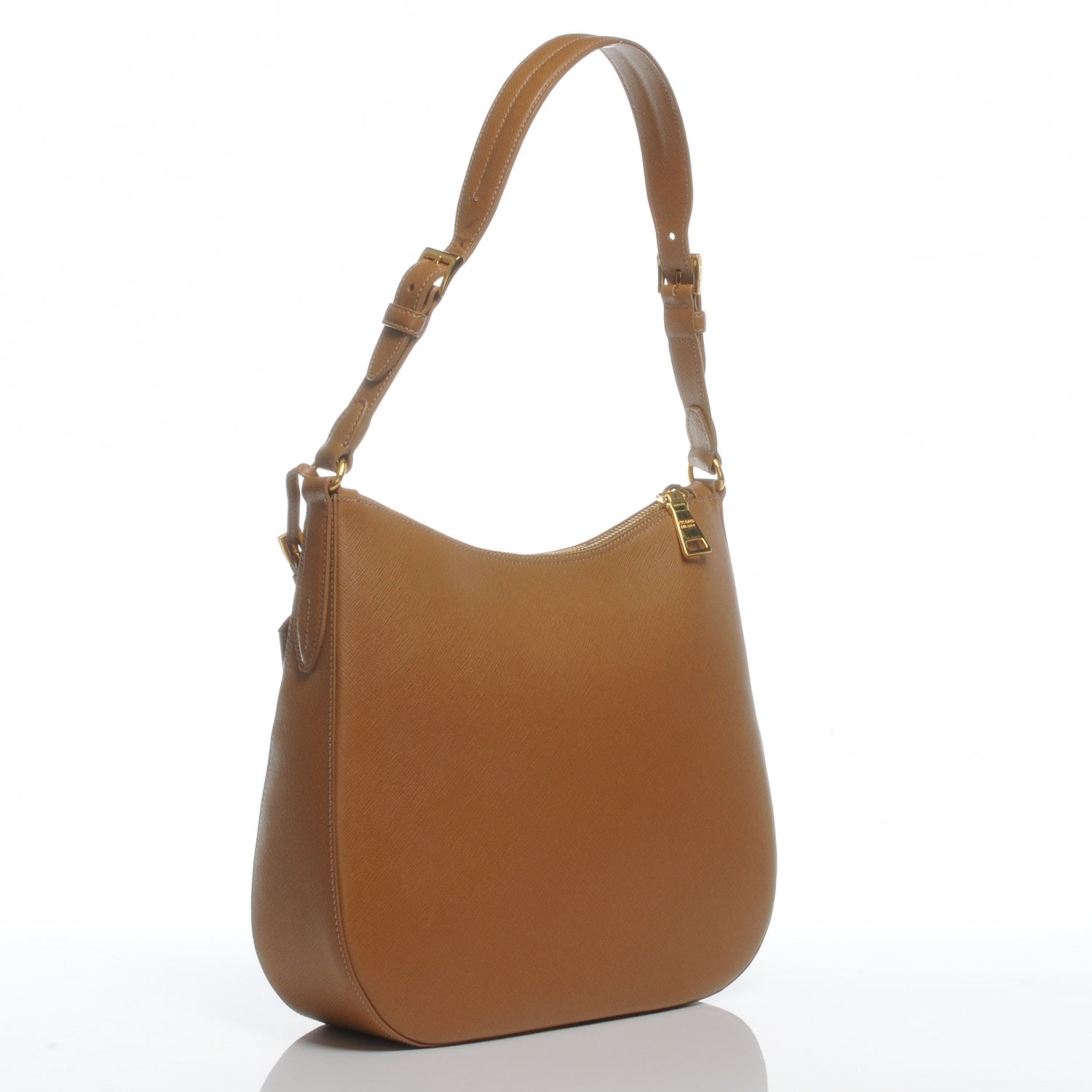 Prada Saffiano Lux Hobo Caramel 3 of 9