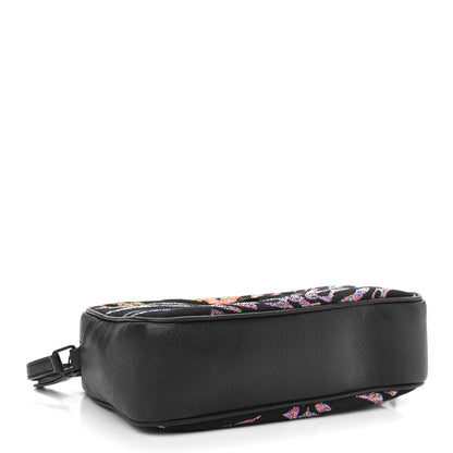 Saint Laurent Canvas Calfskin Metallic Tiger Print Monogram Lou Camera Bag Multicolor 4 of 10