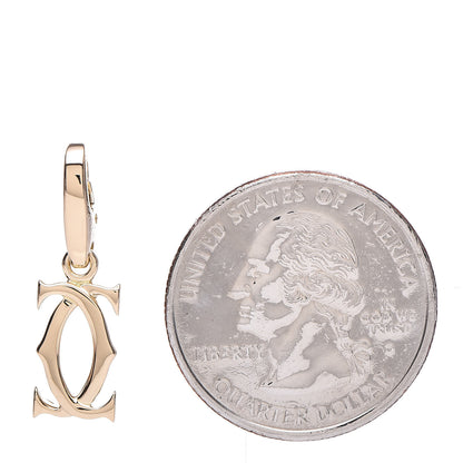 Cartier 18K Yellow Gold Logo Charm 2 of 6