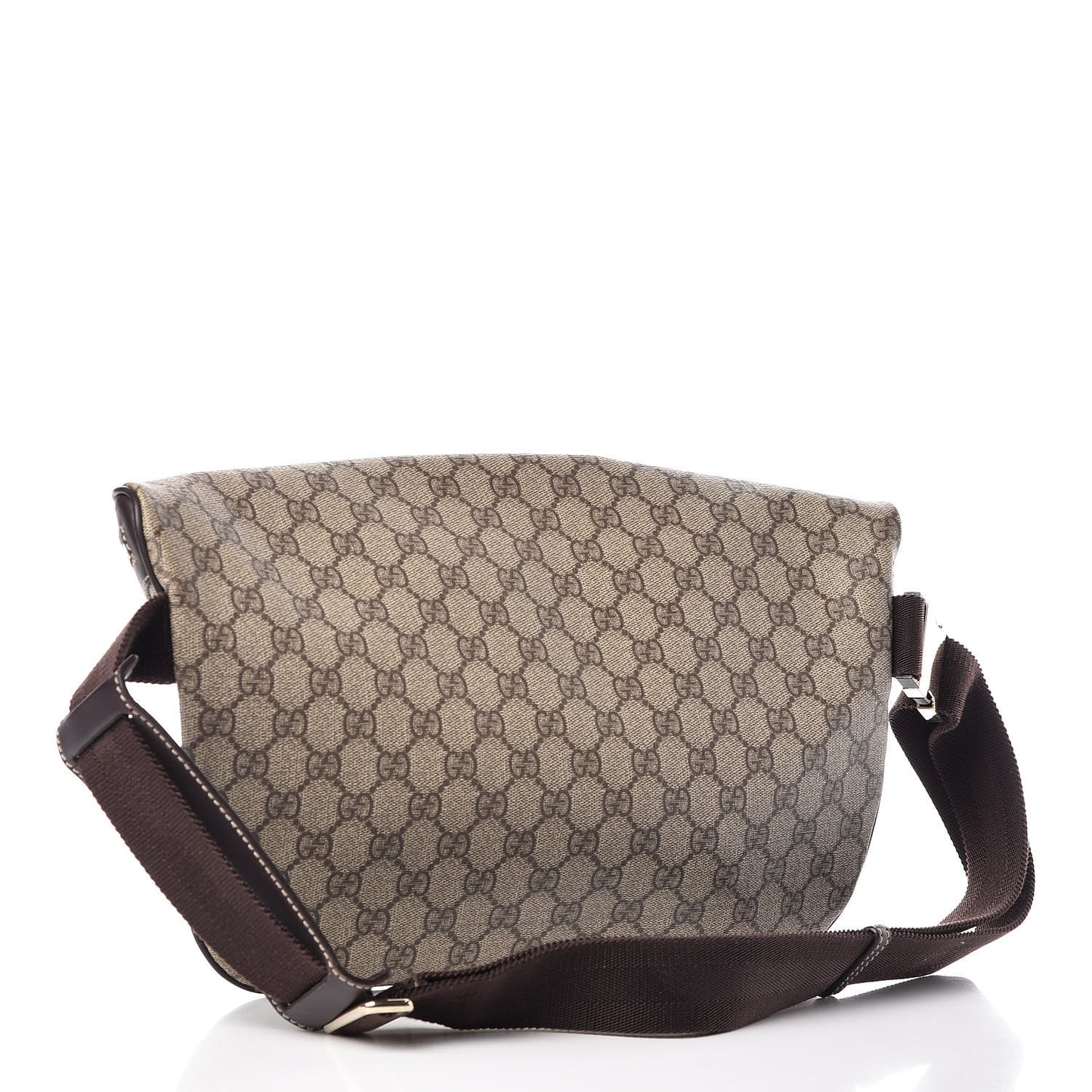 GG Supreme Monogram Belt Bag Dark Brown
