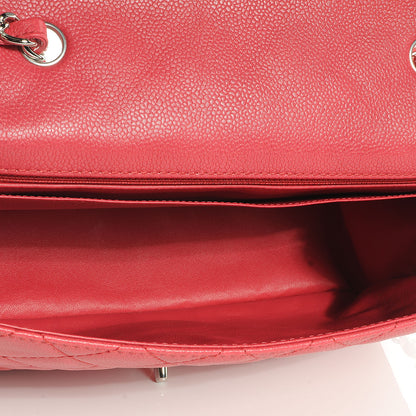 Chanel Washed Caviar Jumbo Single Flap Fuchsia 5 of 7