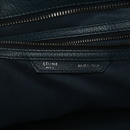 Celine Drummed Calfskin Mini Luggage Blue 6 of 15