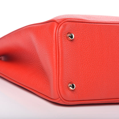 Christian Dior Bullcalf Large Diorissimo Tote Red 7 of 13