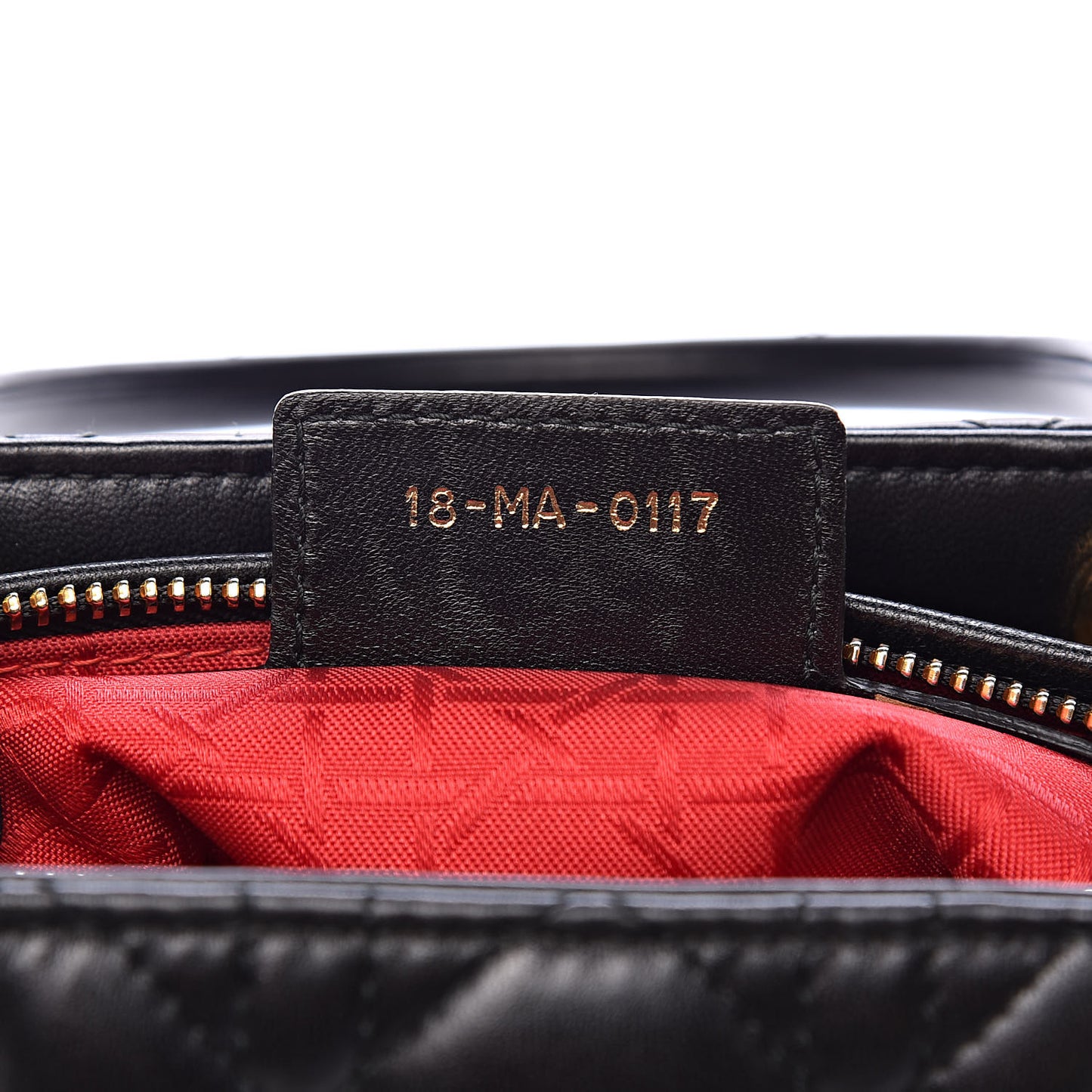 Lambskin Cannage Medium Lady Dior Black