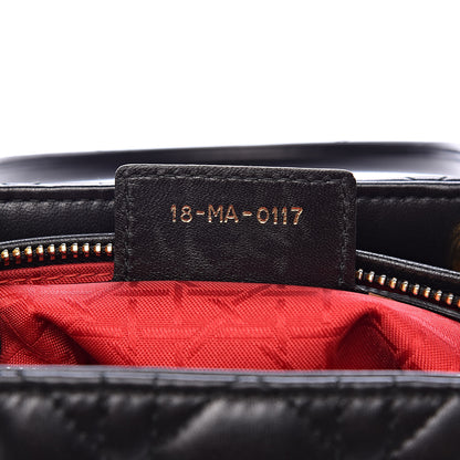 Christian Dior Lambskin Cannage Medium Lady Dior Black 7 of 10