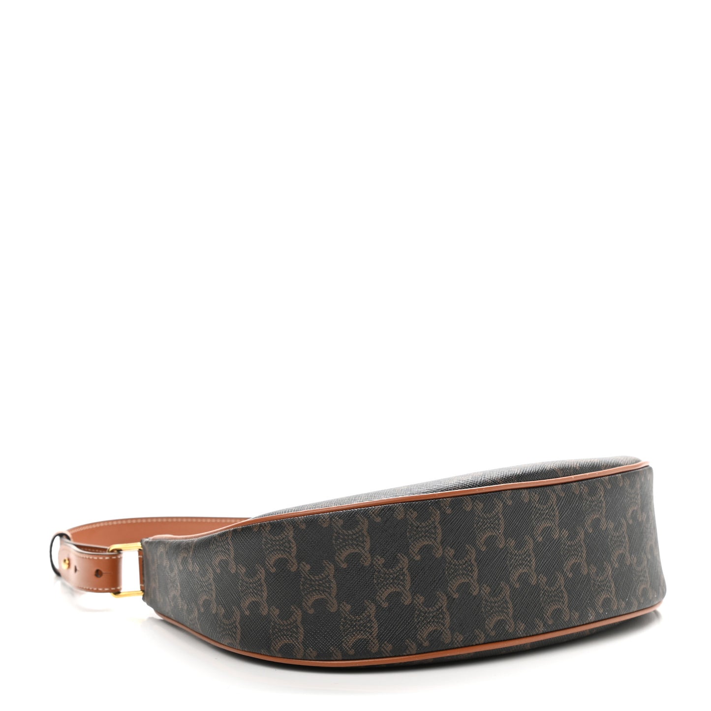 Triomphe Canvas Calfskin Ava Shoulder Bag Tan