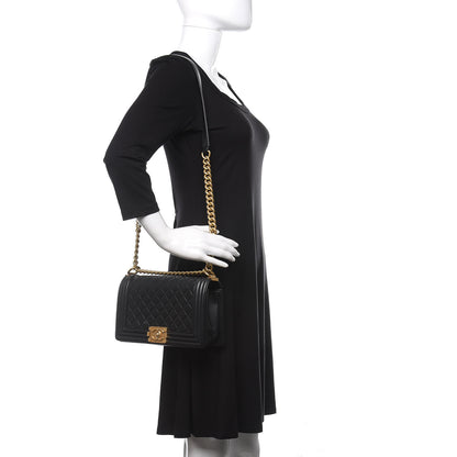 Chanel Caviar Quilted Medium Boy Flap Black 2 of 10