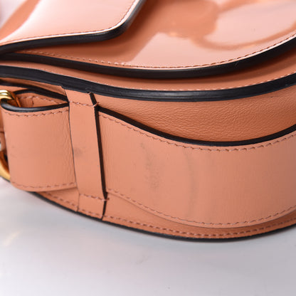 Chloe Patent Calfskin Suede Small Tess Bag Autumnal Brown 9 of 11