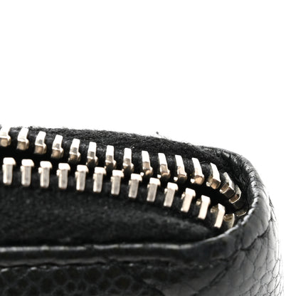 Chanel Caviar Quilted Zip Coin Purse Black 10 of 12