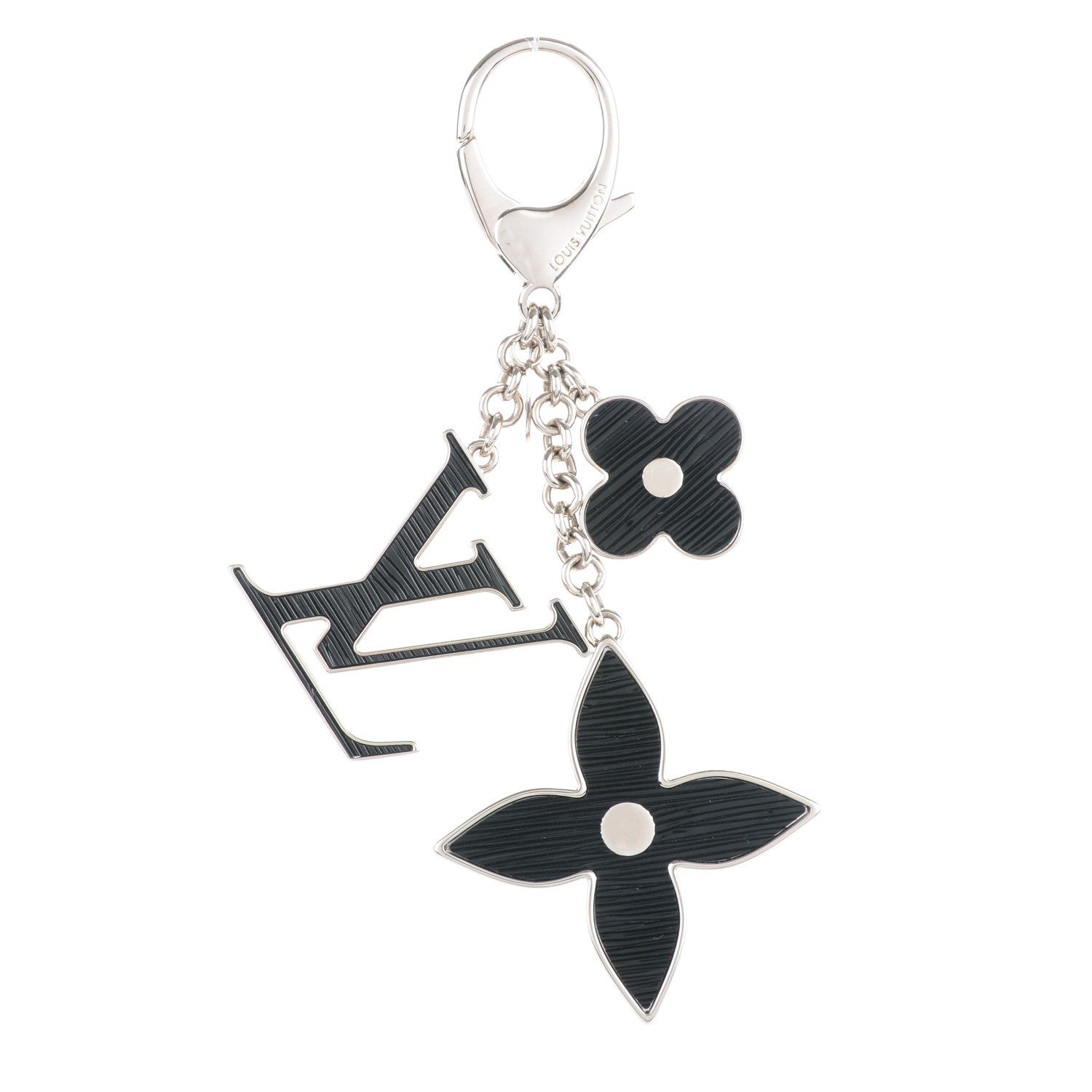 Louis Vuitton Fleur d'Epi Bag Charm Black 1 of 6