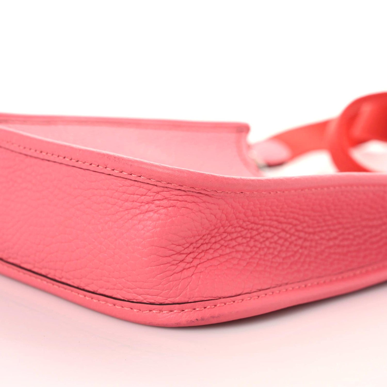 Hermes Taurillon Clemence Amazone Evelyne TPM Rose Azalee Rouge Pivoine 6 of 10