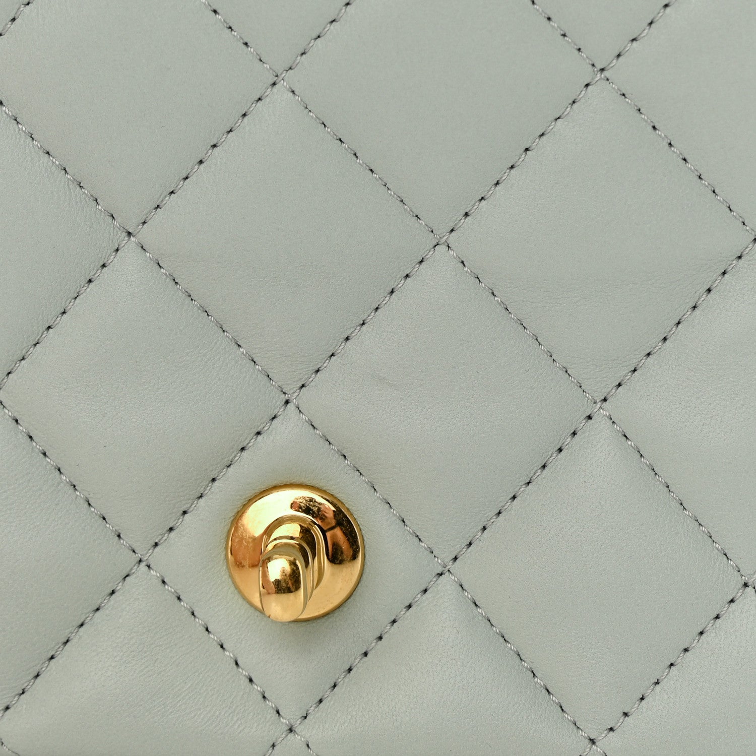 Chanel Lambskin Quilted Mini CC You Flap Light Grey 11 of 12