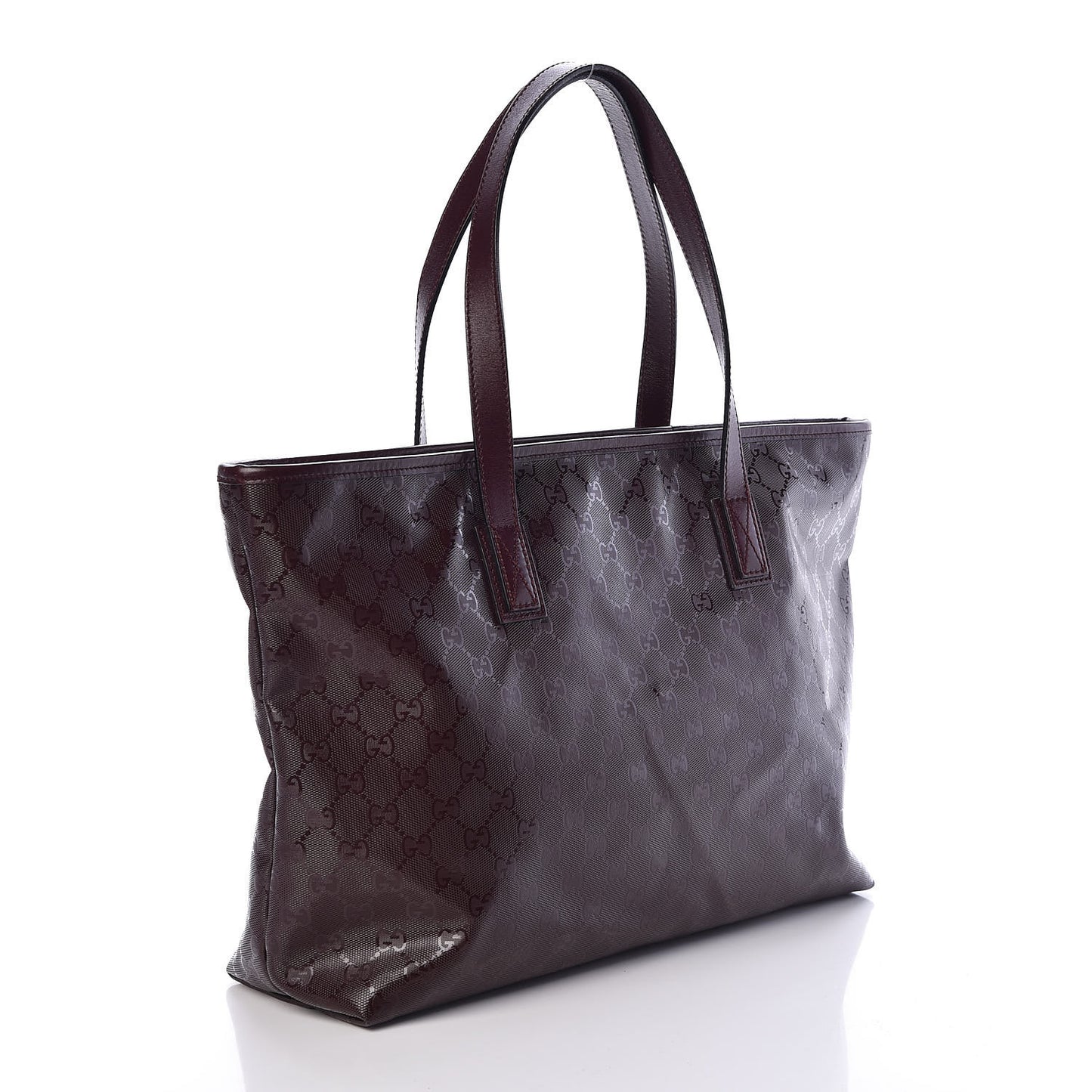 Imprime Monogram Medium Zippered Tote Bordeaux