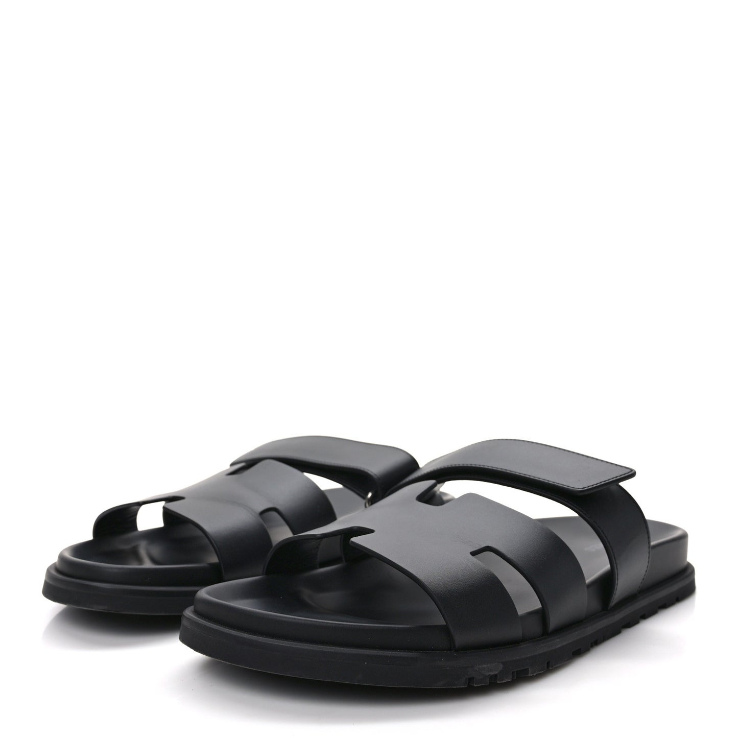 Calfskin Mens Chypre Sandals 43 Black