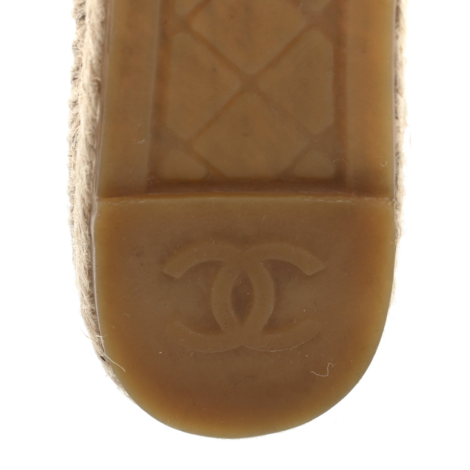 Chanel Mesh Grosgrain CC Espadrilles Mule 36 Beige Black 8 of 15