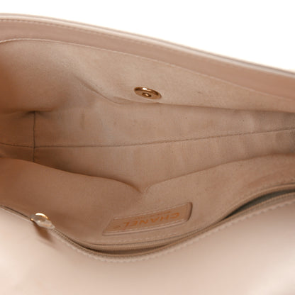 Chanel Calfskin Stitched Medium Covered CC Flap Bag Beige 5 of 11