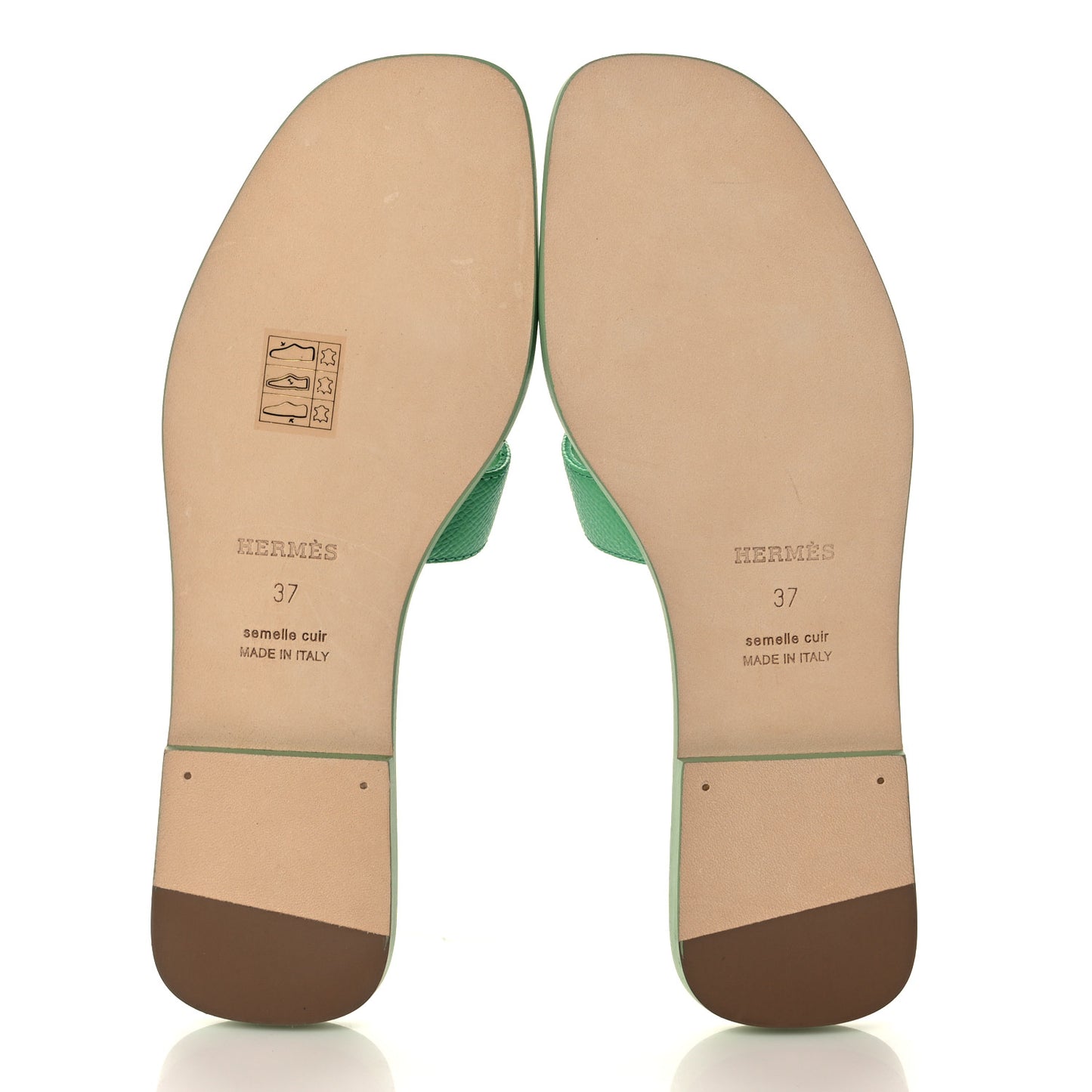 Epsom Oran Sandals 37 Vert Pomme