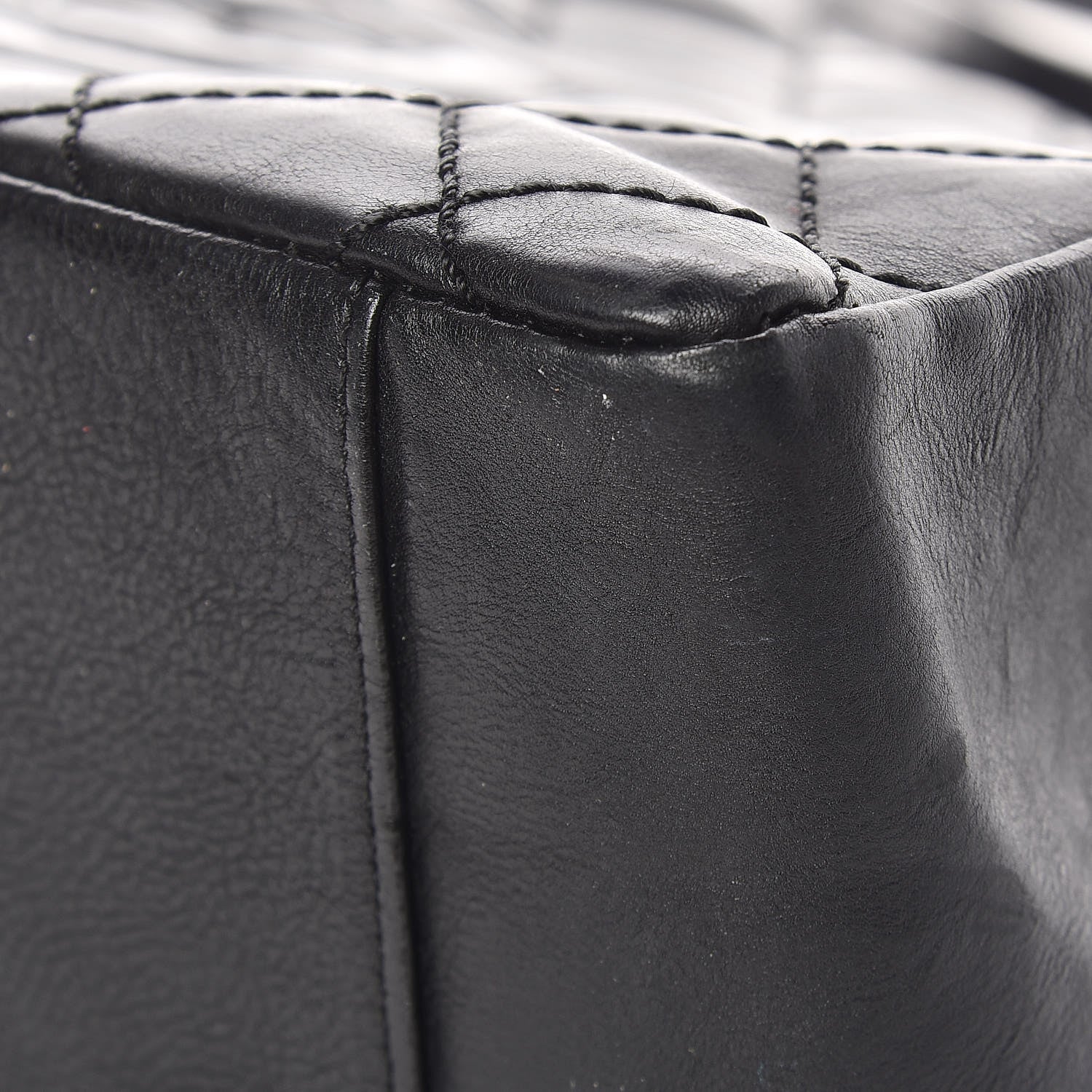 Chanel Calfskin Quilted Grand Shopping Tote GST Black 12 of 13