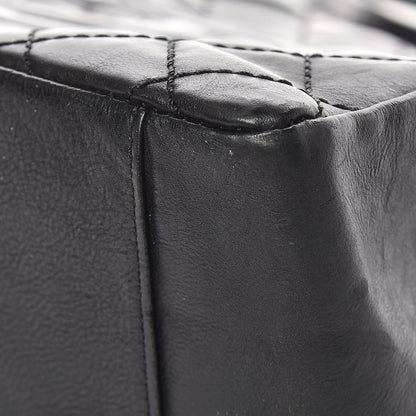 Chanel Calfskin Quilted Grand Shopping Tote GST Black 12 of 13