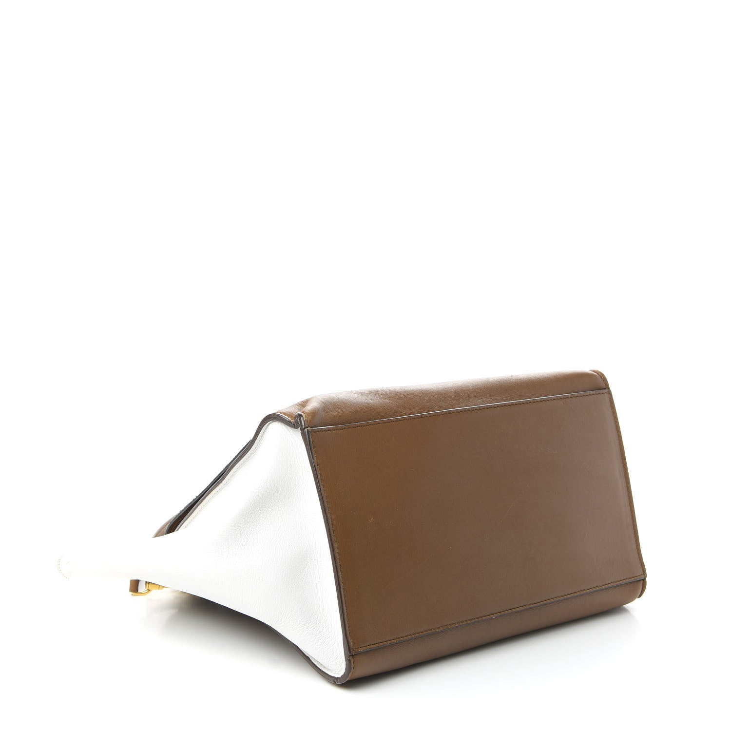 Celine Smooth Calfskin Suede Large Tri-Color Trapeze Black 4 of 10