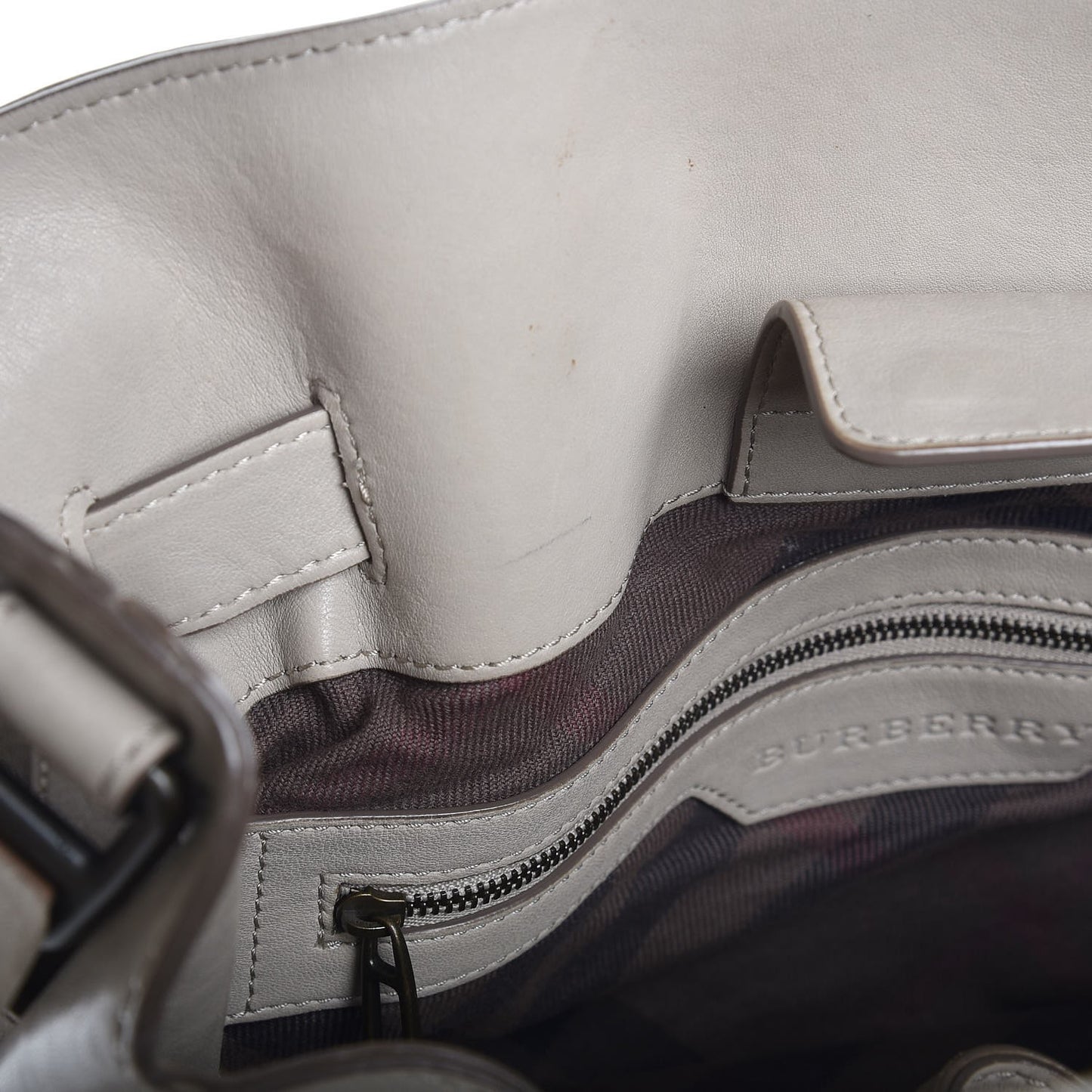 Lambskin Quilted Medium Enmore Hobo Grey