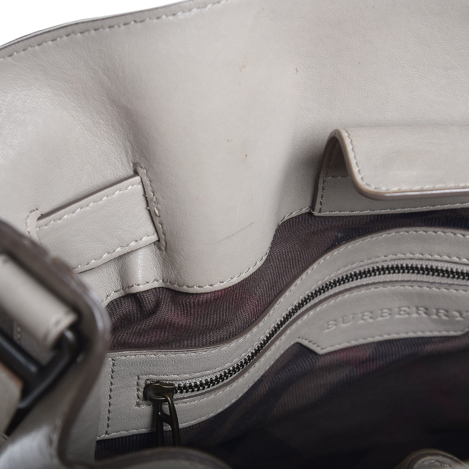 Burberry Lambskin Quilted Medium Enmore Hobo Grey 20 of 21