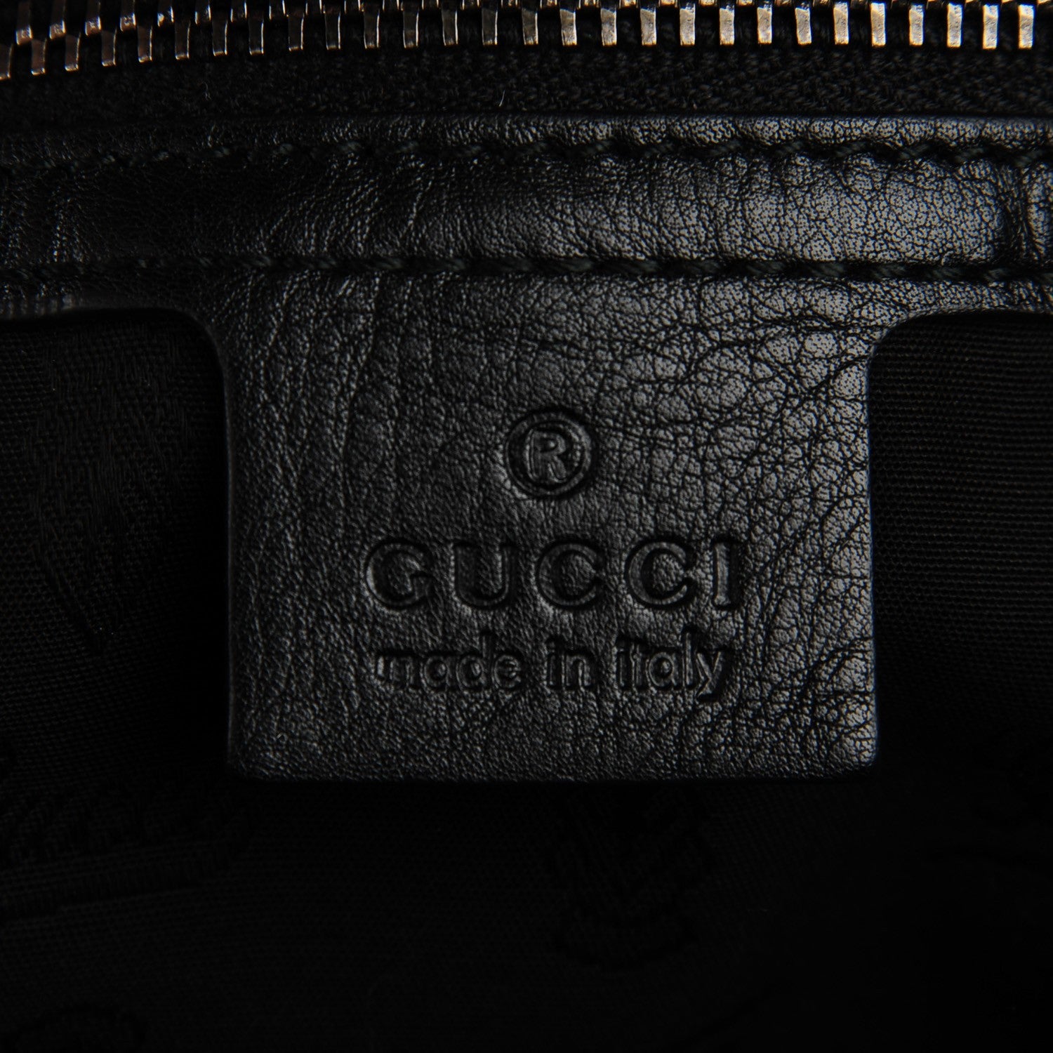 Gucci Ruched Calfskin Shoulder Bag Black 5 of 7