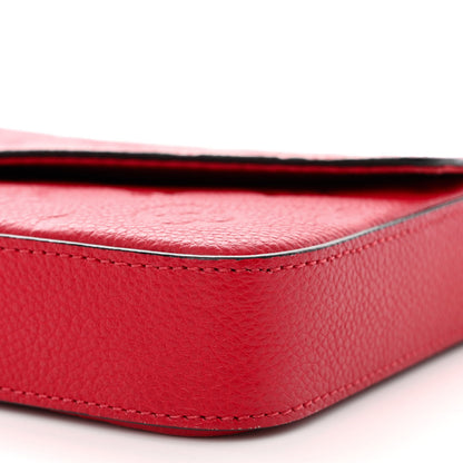 Louis Vuitton Empreinte Pochette Felicie Chain Wallet Cherry 10 of 11