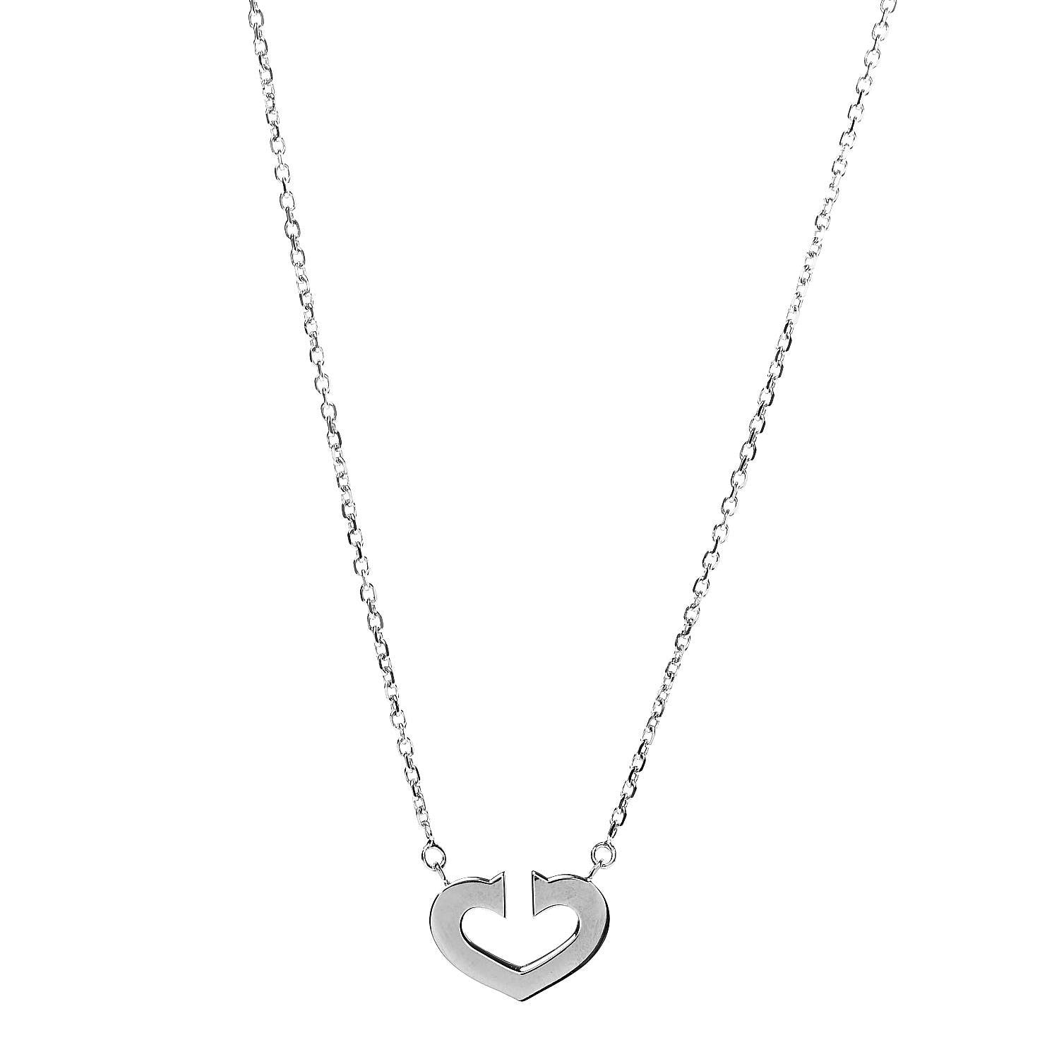 Cartier 18K White Gold Medium Hearts and Symbols Necklace 1 of 5