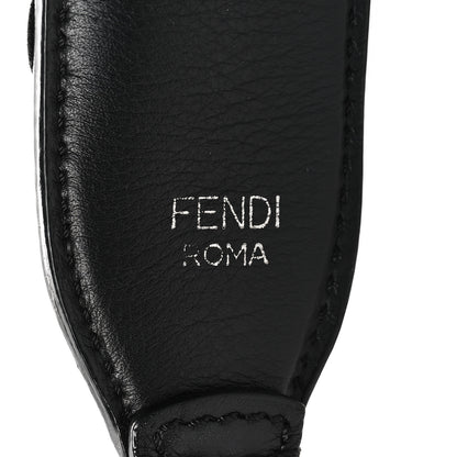 Fendi Vitello Dolce Nappa Patent Flowerland Studded Strap You Black 4 of 4