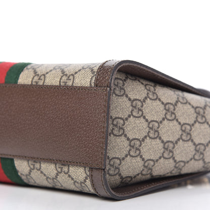 Gucci GG Supreme Monogram Small Ophidia Tote Bag Brown 7 of 10