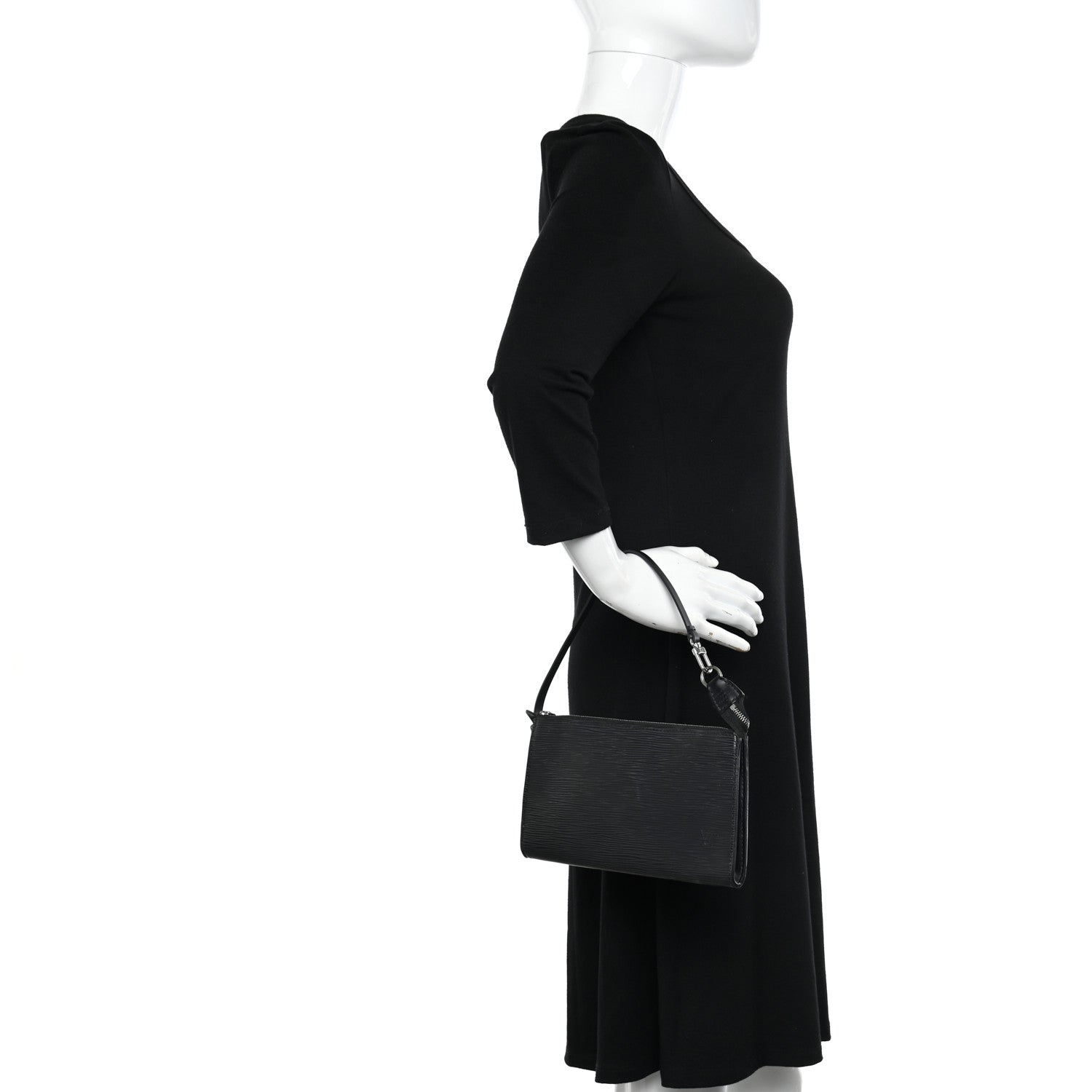 Louis Vuitton Epi Pochette Accessories 24 Black 2 of 13