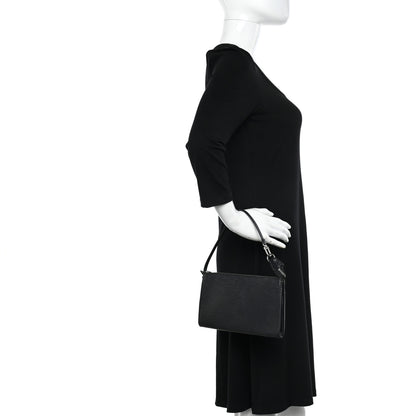 Louis Vuitton Epi Pochette Accessories 24 Black 2 of 13