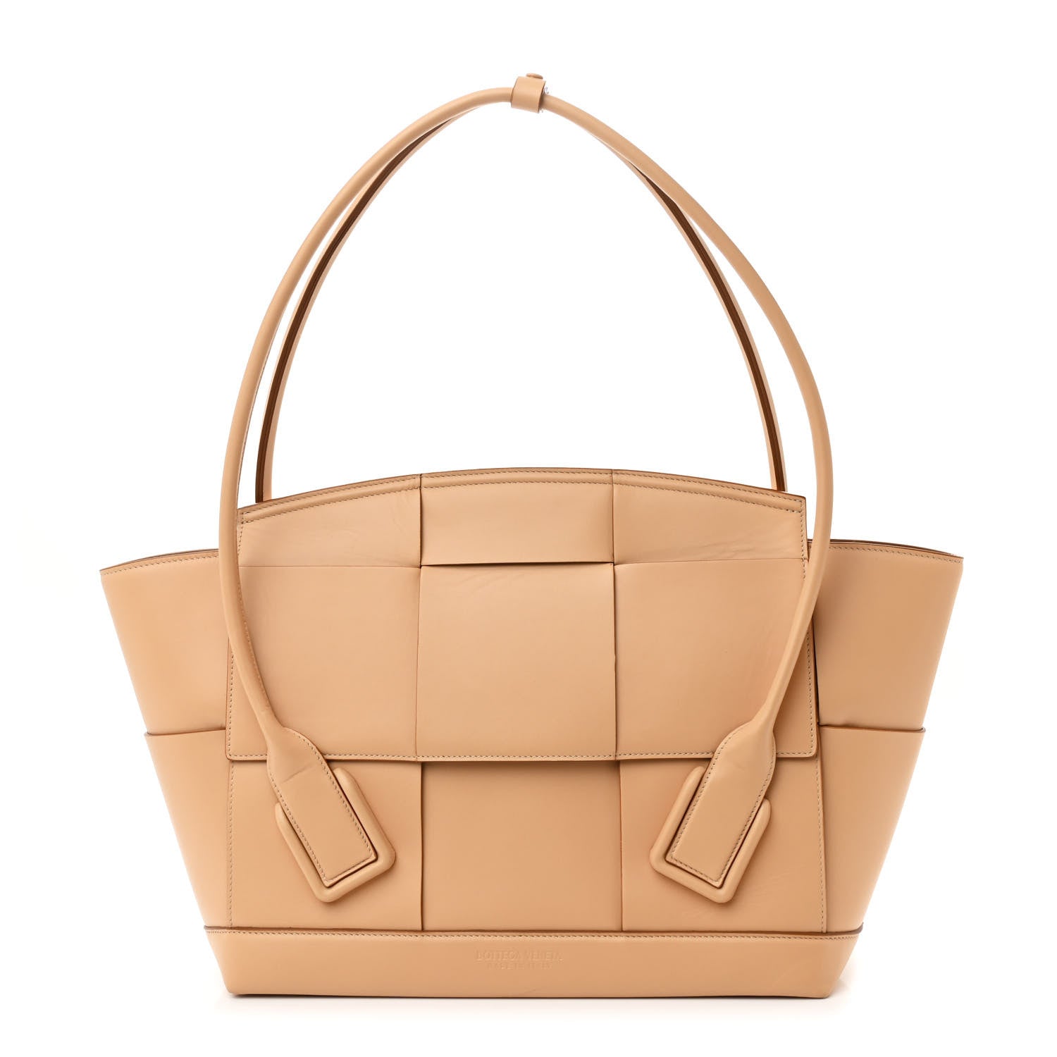 Bottega Veneta Calfskin Maxi Intrecciato Medium Arco Nude 1 of 16